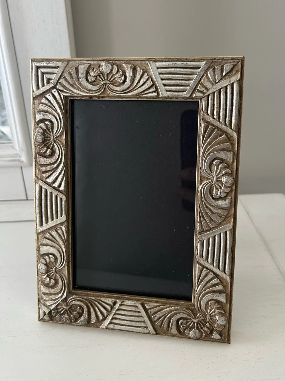 Roma Ornate Gold Silver Tone Wood Frame